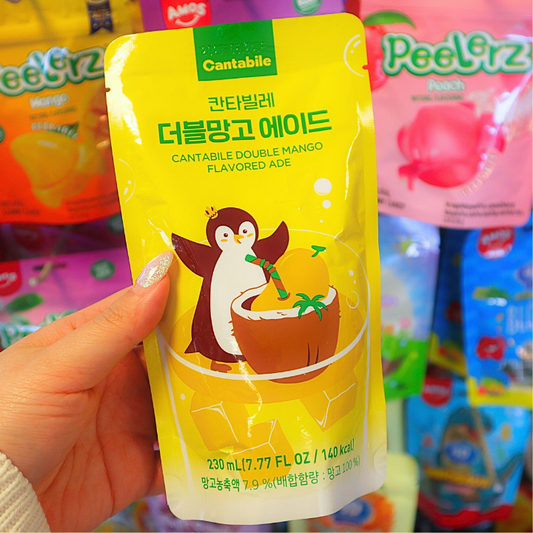Viral!!! Korean Pouch Drink Double Mango Ade 230ml (CANTABILE)