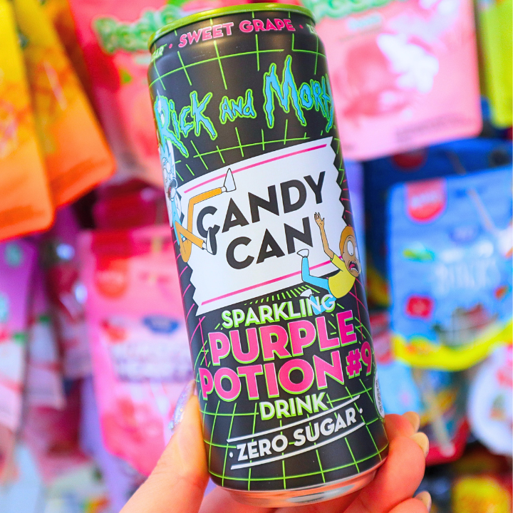 Candy Can Rick & Morty Sparkling Purple Potion Sweet Grape NO SUGAR 330ml