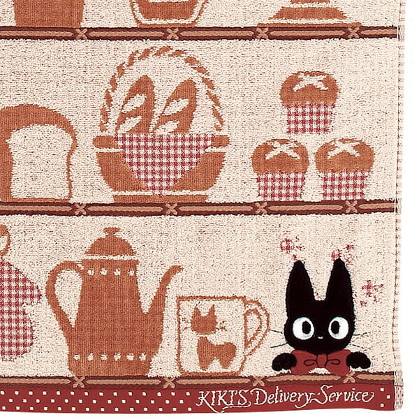 Ghibli Face Towel Kiki Delivery's Service Jiji Shelves (MARUSHIN)