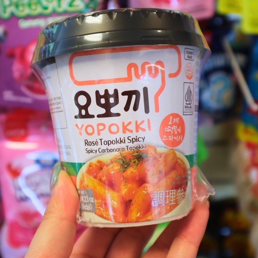 Tteokbokki Rose Spicy HALAL 120g (YOPOKKI)