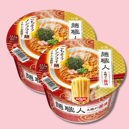 Instant Ramen Men Shokunin Chicken & Soy Sauce 87g (NISSIN)