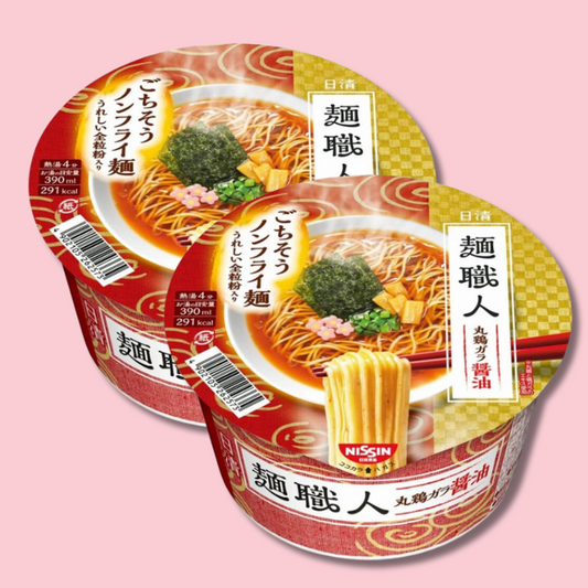 Instant Ramen Men Shokunin Chicken & Soy Sauce 87g (NISSIN)