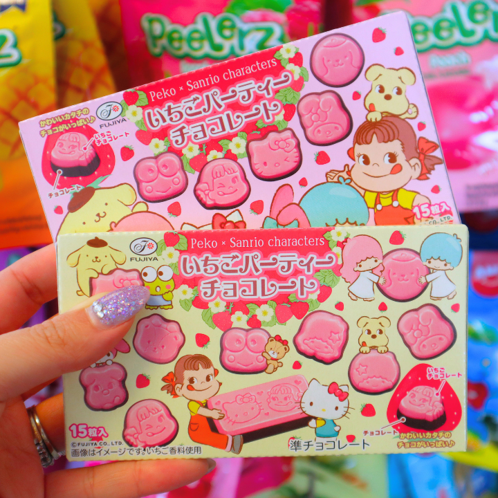 Peko x Sanrio Strawberry Party Chocolate 40g (FUJIYA)