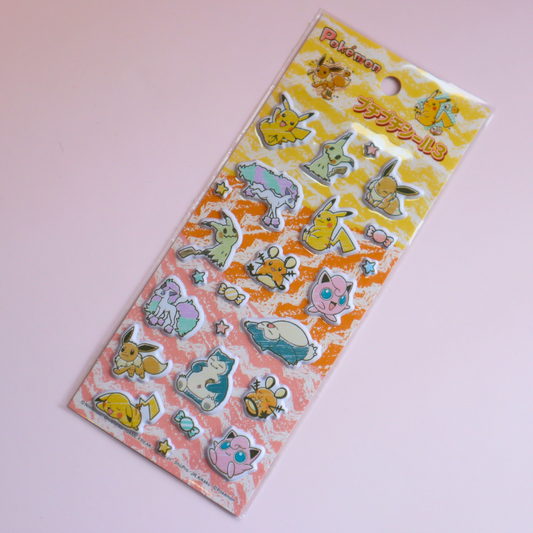 Puffy Sticker Sheet Pokémon (Pokémon)