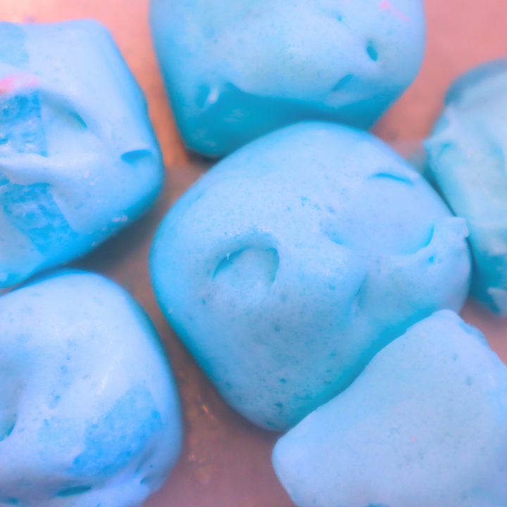 Freeze Dried Salt Water Taffy Blue Raspberry