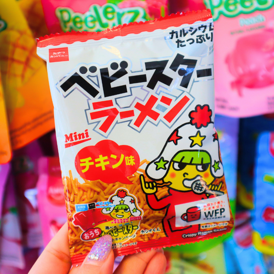 Baby Star Crispy Ramen Snack Chicken Flavour 21g (OYATSU COMPANY)