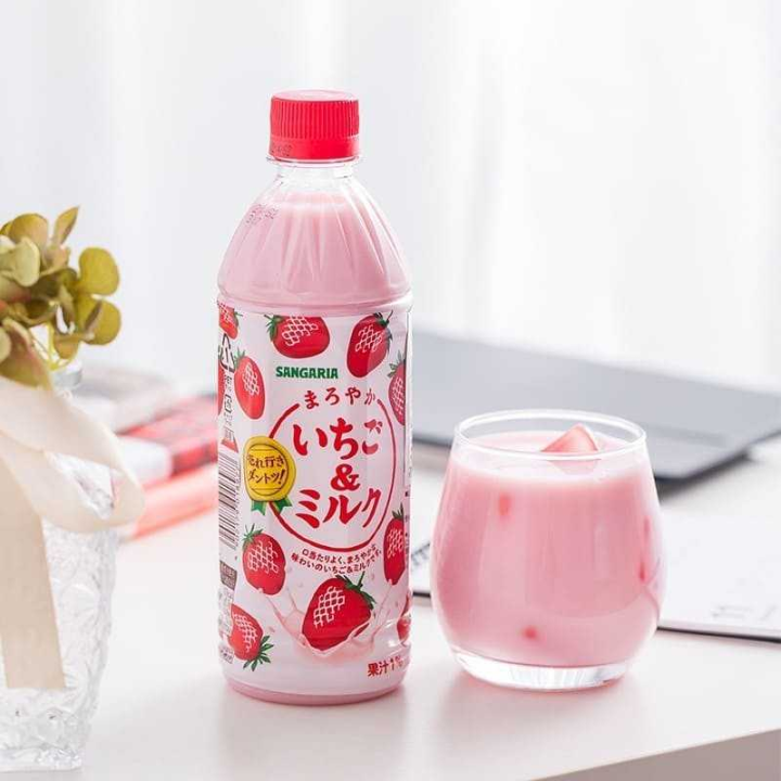 Maroyoka Ichigo & Milk Strawberry Milk 500ml (SANGARIA)