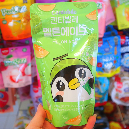 Viral!!! Korean Pouch Drink Melon Ade 230ml (CANTABILE) HALAL