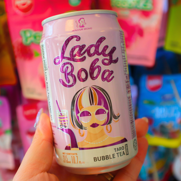 Lady Boba Bubble Tea Taro 315ml (MADAM HONG) HALAL DATOVARE