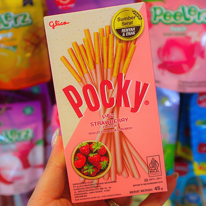 Pocky Strawberry 45g (GLICO) HALAL