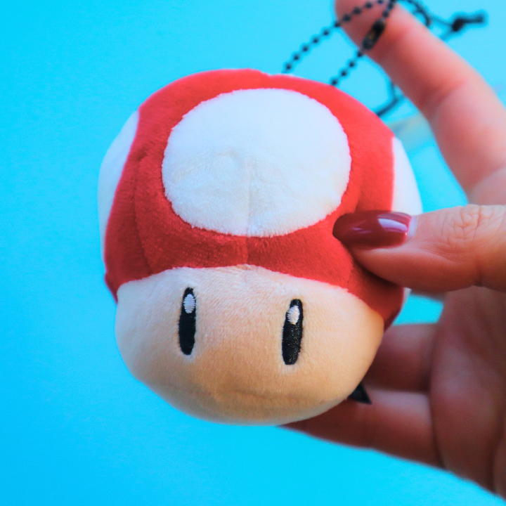 Mario Cart Mocchi Ball Chain Mascot Dash Mushroom (Takara Tomy A.R.T.S)