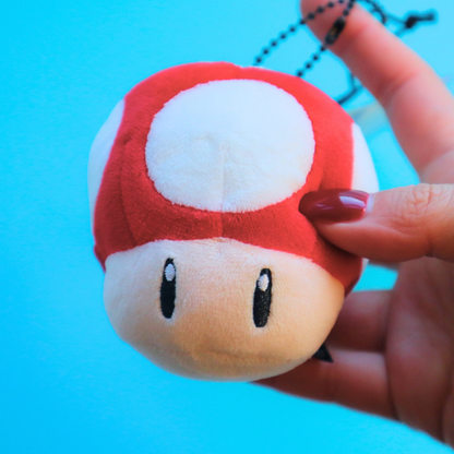 Mario Cart Mocchi Ball Chain Mascot Dash Mushroom (Takara Tomy A.R.T.S)