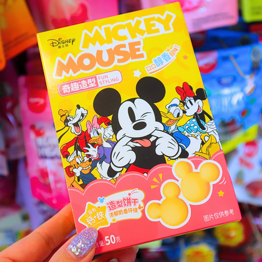 Disney Mickey Mouse Shaped Cookies Milk Flavor 50g