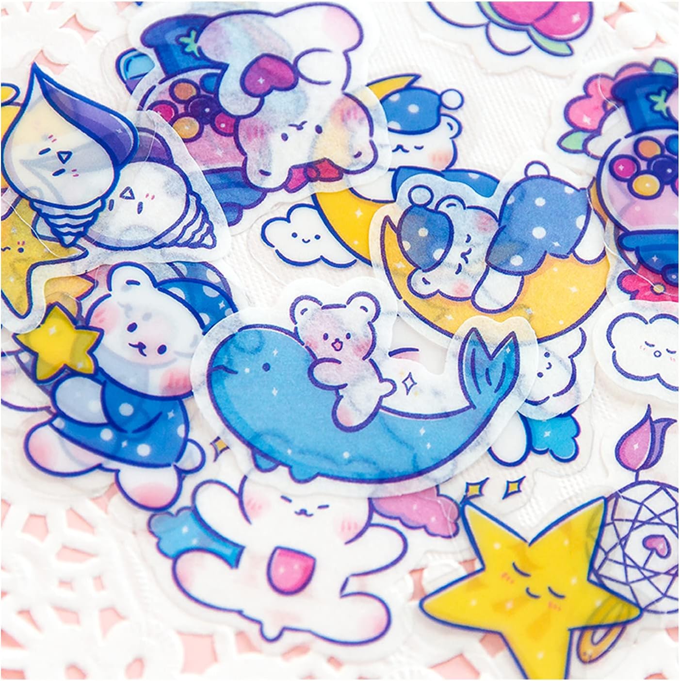 Sticker Flakes Cute Bear