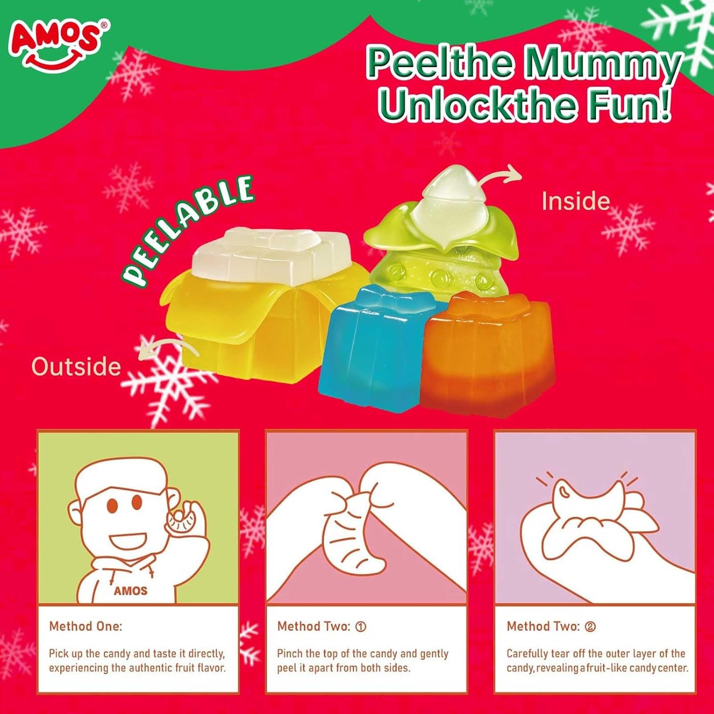Peelerz Gummy Christmas Presents 65g (AMOS)