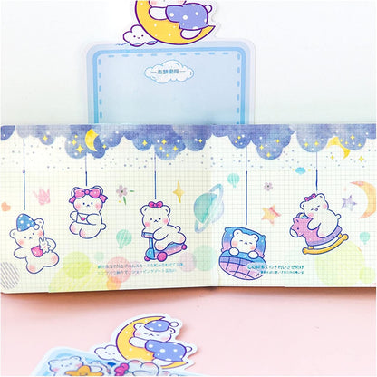 Sticker Flakes Cute Bear