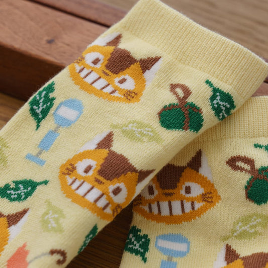 Ghibli Socks My Neighbor Totoro Nekobasu EUR 36-39 (Fukusuke)