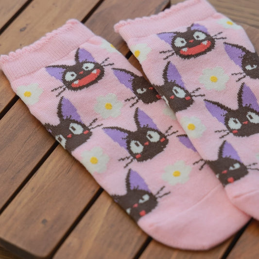 Ghibli Socks Kiki's Delivery Service Jiji EUR 36-39 (Fukusuke)
