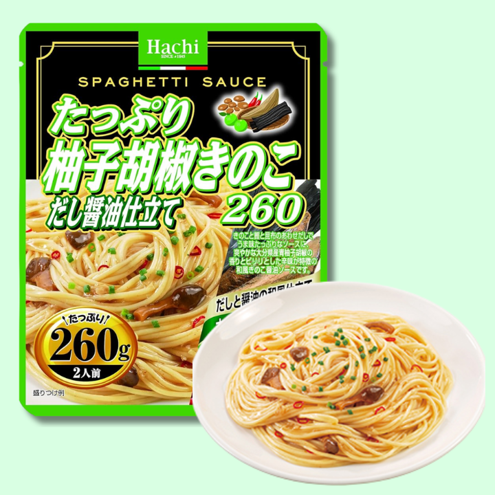 Instant Spaghetti Sauce Yuzu Kosho & Mushrooms Dashi Shoyu 260g (HACHI)