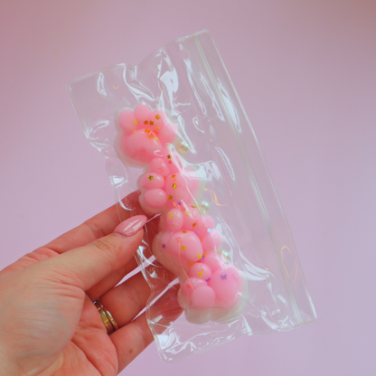 Taba Squishy Dango Cat Paws 12cm Rosa X Hvit