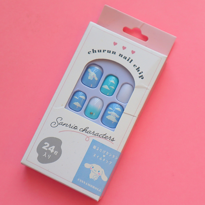 Sanrio Press-On Nails Cinnamoroll 24pcs (KAMIO)