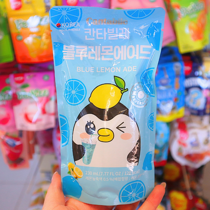 Viral!!! Korean Pouch Drink Blue Lemon Ade 230ml (CANTABILE) HALAL