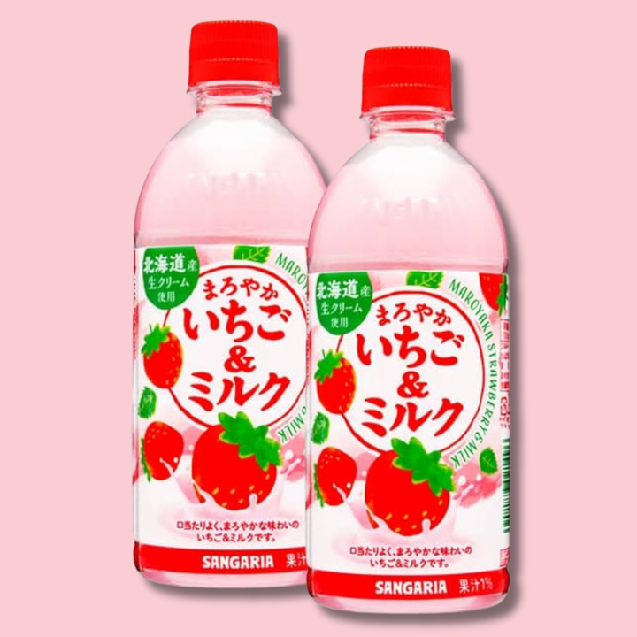 Maroyoka Ichigo & Milk Strawberry Milk 500ml (SANGARIA)