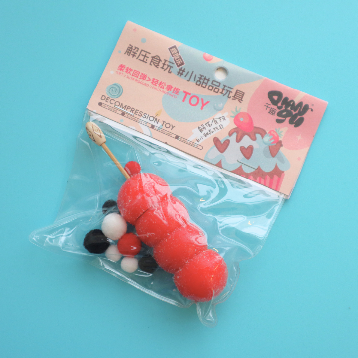 Taba Squishy Sugar-Coated Strawberry Dango