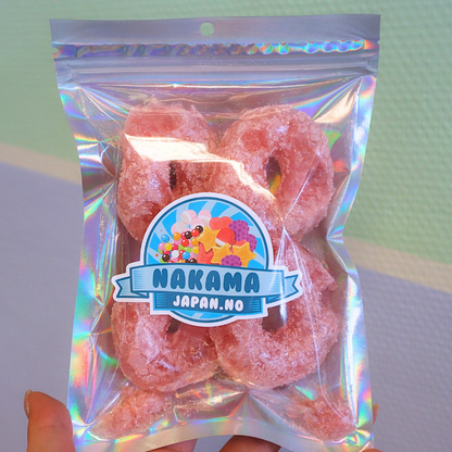 Freeze Dried Strawberry Rings Fini 4 stk