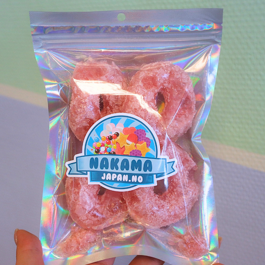 Freeze Dried Strawberry Rings Fini 4 stk