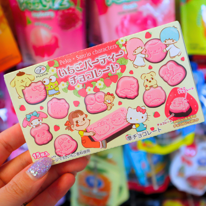 Peko x Sanrio Strawberry Party Chocolate 40g (FUJIYA)