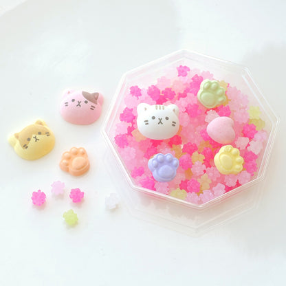 Kyoto Sweets Gift Set Hand Made Ramune & Konpeitou Rock Candy Cat 71g (Ageo)