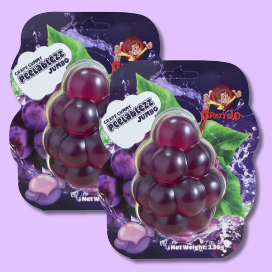 Peelablezz Jumbo Grape Gummy 136g (CRAZY JO)