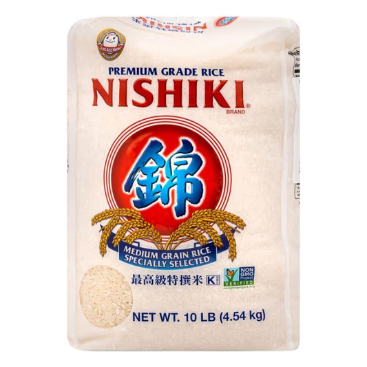 Sushi Ris Nishiki Rice Medium Grain 4.54kg