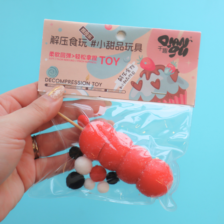 Taba Squishy Sugar-Coated Strawberry Dango