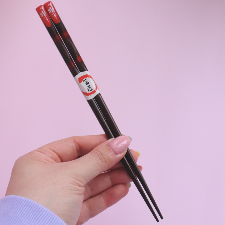 Chopsticks Gift Set Premium Coating 2 pairs Sakura Top (23/21cm)