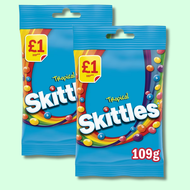 Skittles Tropical 109g (MARS) VEGAN
