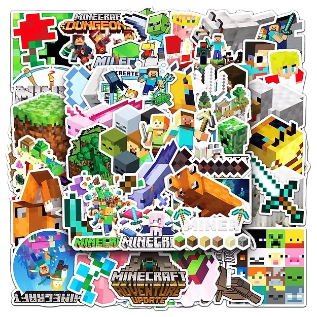 Sticker Flakes Game Minecraft My World