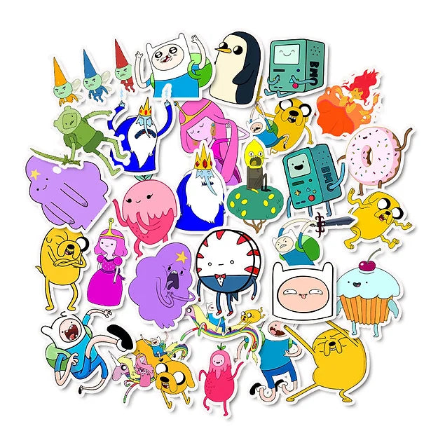 Sticker Flakes Anime Adventure Time