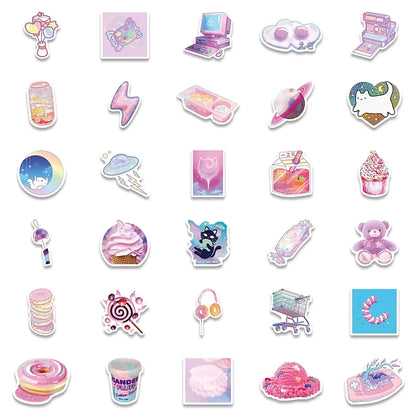 Sticker Flakes Pastel Girly Aesthetic