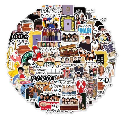 Sticker Flakes Serie Friends