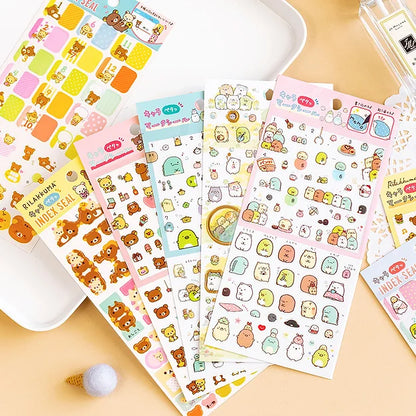 Sticker Sheet Sanrio Sumikkogurashi Rilakkuma (San-X)