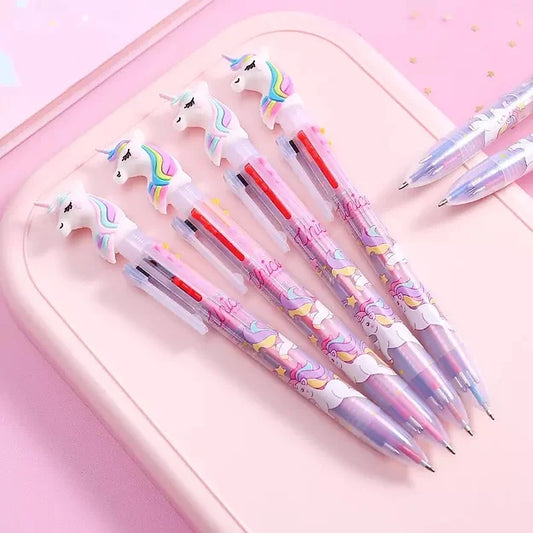 6 Farger Ballpoint Pen 0.5mm Unicorn