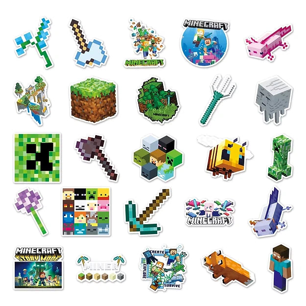 Sticker Flakes Game Minecraft My World