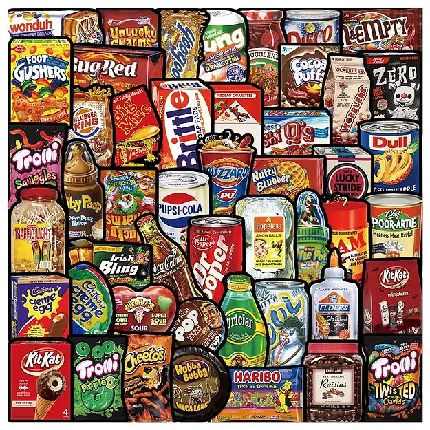 Sticker Flakes American Trendy Snack Candy Drinks