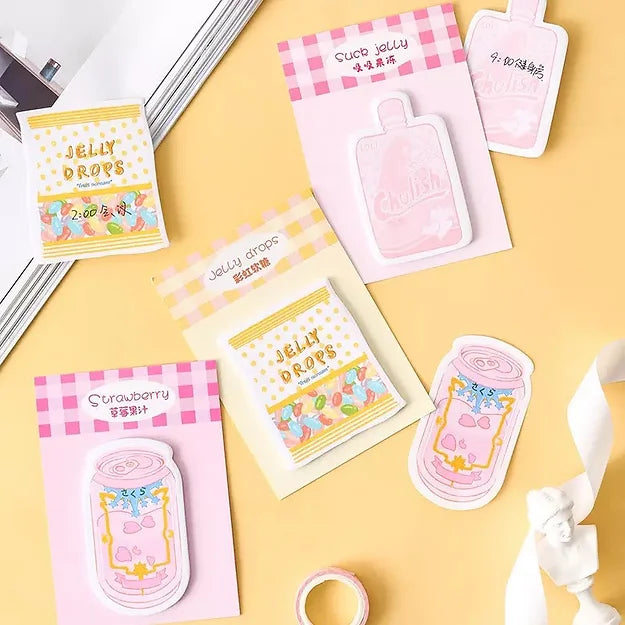 Sticky Notes Kawaii Drink Candy