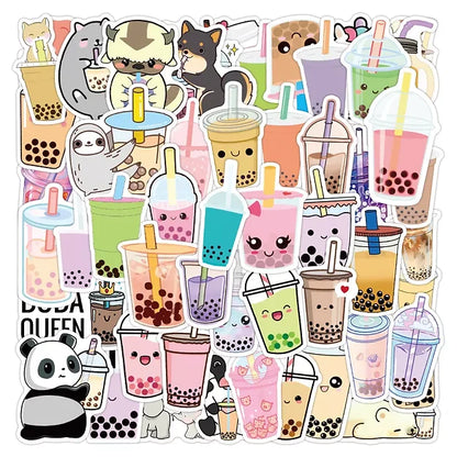 Sticker Flakes Cute Boba