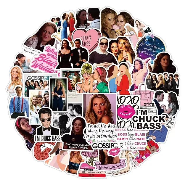 Sticker Flakes Serie Gossip Girl