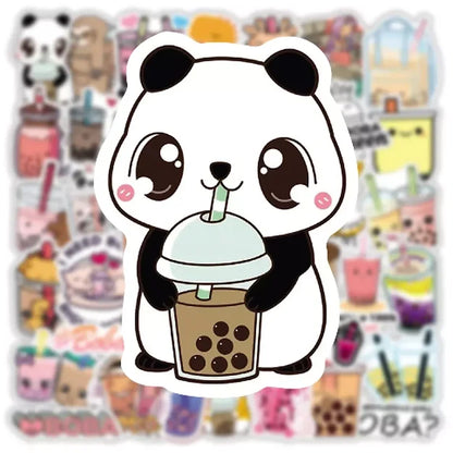 Sticker Flakes Cute Boba