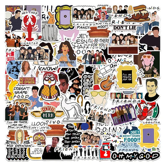 Sticker Flakes Serie Friends